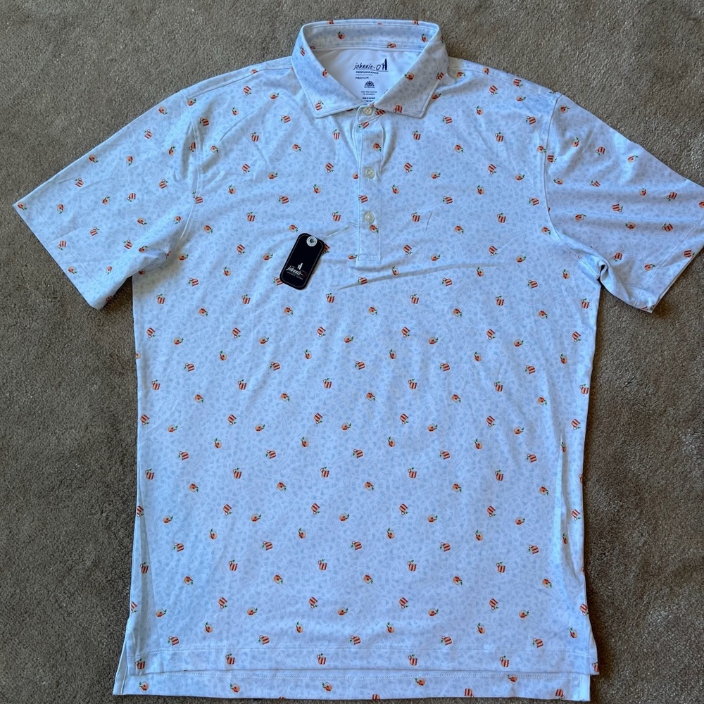NWT Johnnie-O Performance Polo - Moscow Mule print